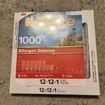 Filtrete 12 In. X 1000/1085 Mpr Allergen Defense Furnace Filter,. Fixed Price $16.69.