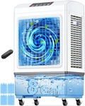 Fancole Evaporative Air Cooler, 2100CFM Windowless Conditioner White Grey. Fixed Price $350.64.