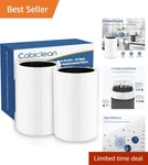 Breathe Pure: H13 Hepa & Carbon Filters For Blue 411 - 2 Particle,. Fixed Price $37.99.