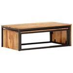 Nesting 2 Pcs Coffee Side End Solid Wood Acacia Vidaxl. Fixed Price $107.99.