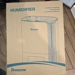 Breezome Tabletop Cool Mist Humidifier MG07JS White, Fill, 22W, 120V. Fixed Price $24.00.