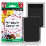 Airninja Fridge Deodorizer - Natural Refrigerator 2 Count (pack Of 1), Black. Fixed Price $21.73.