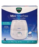 Vicks Mini Filterfree Cool Mist Humidifier Small Room 0.5 Gal 24HR. Fixed Price $45.99.