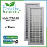 Idylis AC-38 2PK Replacement Hepa Filters For Series Air Purifiers. Fixed Price $28.99.