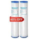 5/20/50 Micron 20"X4.5" Washable Pleated Sediment Water Filter Fit For Big Blue. Fixed Price $45.80.