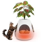 Coziwow Cat House W/ Air Purifier & Replaceable Scratching Board Heating Pad. Fixed Price $79.99.