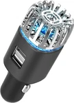 Car Air Purifier Ionizer, 12V Plug-in Freshener With Dual Fast Black. Fixed Price $34.52.