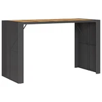 Garden Bar Table With Acacia Wood Top - Black & Gray Options Vidaxl. Fixed Price $223.99.