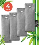 Gray Mini Bamboo Charcoal Air Purifying Bags (4-PACK), 50G. Fixed Price $9.77.