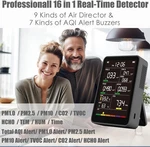 Professional Indoor Air Quality Monitor With Aqi Beep Alarms, Portable Real-time. Fixed Price $73.00.