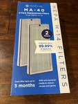 New Medify MA-40 Air Purifier Filter W/ True Hepa H14 (2 Pack). Sealed Box. Fixed Price $25.00.