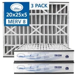 Trion Air Bear 255649-102 (3 Pack) Pleated Furnace Filter 20"X25"X5" Merv 8. Fixed Price $75.69.