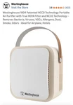 Westinghouse 1804 Patented Ncco Technology Portable Air Purifier With True Hepa. Fixed Price $20.00.