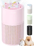 Pets Air Purifier For Allergies, Deodorizing Filter, Night Light, Pink A2002. Fixed Price $50.99.