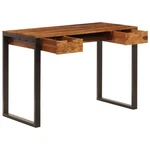 Desk Computer Home Office With Steel Legs Solid Acacia Wood Vidaxl. Fixed Price $212.99.