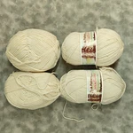 Vintage Patons Canadiana Cream 104 Worsted Yarn 4X100G 100% Acrylic Skeins. Fixed Price $10.60.