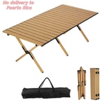 Outdoor 47" Roll-top Camping Table, Portable Folding W/carry Bag Picnic. Fixed Price $48.75.