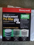 Honeywell Replacement Pre-filter 34002 38500 36400 New Carbon 1 Open Box. Fixed Price $8.99.