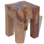 Vidaxl Classic/traditional Solid Teak Wood Square Stool In Brown. Fixed Price $182.99.