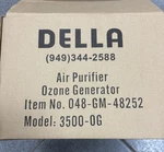 New Della 3500-OG Air Purifier Ozone Generator 048-GM-48252 Complete Manual Nib. Fixed Price $23.00.