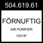 Ikea Rnuftig Air Purifier White 12X18" 504.619.61. Fixed Price $198.99.