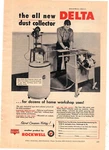 1957 Print Ad Rockwell Delta The All New Dust Collector For Home Workshop Uses. Fixed Price $9.95.