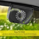 Solar Powered Car Exhaust Fan Auto Window Ventilator Cooler Air. Fixed Price $19.75.