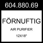 Ikea Rnuftig Air Purifier Black 12X18" 604.880.69. Fixed Price $198.99.
