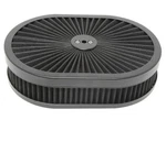 Super Flow Oval 12''X2'' Air Filter Assembly Kit Black Element And Anodized B.... Fixed Price $55.00.