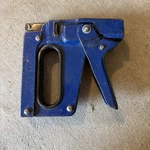 Vintage Markwell L3 Staple Tacker Gun Heavy Duty Metal Blue Made Usa Works. Fixed Price $10.00.
