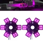 2PCS Air Cleaner Led Light 5" Truck Decorative Hex Style 5, Purple-pcs. Fixed Price $91.31.