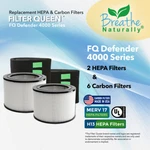 Queen Defender 4000 Series Replacement Hepa + Carbon Pre-filters Bundle. Fixed Price $164.99.