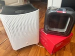 Mila Air Purifier With Critter Cuddler Filter - White. Fixed Price $200.00.