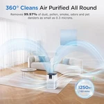 Mooka Air Purifiers Room Up 1250 Ft - H13 Hepa White. Fixed Price $50.46.
