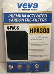 New Veva Precut Fits For HPA300 Premium Carbon Activated Filters 4 Pack. Fixed Price $13.95.