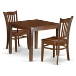 East West Furniture Oxford 3-PIECE Wood Table And Dining Chairs Mahogany. Fixed Price $406.83.