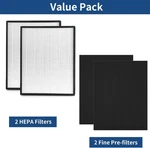 2 Pack H13 True Hepa Replacement Filter Compatible With Invisiclean Claro. Fixed Price $53.16.