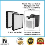 Edendirect True Hepa Replacement Filter 1100 Sq Ft 2 Pack HDX004RPZ8EN. Fixed Price $37.99.