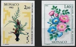 Monaco #YT1295-YT1296 Mnh 1981 Flowers Bouquet 1309-1310 MI1496-1497. Fixed Price $14.99.