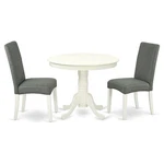 East West Furniture Antique 3-PIECE Wood Dining Room Set Linen White. Fixed Price $421.91.
