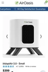 Oasis Iadaptair 2.0 (small). Fixed Price $349.99.