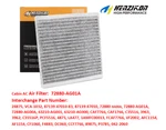 Cabin Air Filter 72880-AG01A For 2005-2009 Subaru Legacy Outback 2.5L 3.0L. Fixed Price $8.99.