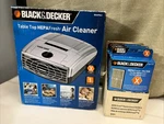 Black & Decker Tabletop Hepa Air Cleaner Model BXAP041(NEW In Opened Box)filters. Fixed Price $45.00.