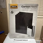 Fellowes Aeramax, Carbon Air Purifier Filter, 4/PACK (9324201) DX55. Fixed Price $12.99.