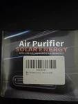 Air Purifier Solar Energy Intelligence Deordization Disinfect Model 8819 Black. Fixed Price $16.99.