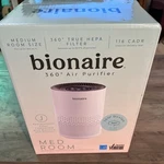 Bionaire 360 Degree Purifier For Medium Room Home With True Hepa Filter. Fixed Price $99.99.