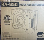 B-air RA-650 Hepa Purifier Scrubber, 3-STAGE Filter Hp, Blue. Fixed Price $499.99.