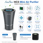 Mini Portable Air Purifier Usb Desktop Car Home Office Hepa Filter Grey. Fixed Price $30.54.