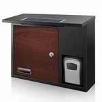 Solar Wall Mount Mailbox With Led Lighting - Secure Key Drop For Home, Ap.... Fixed Price $74.52.
