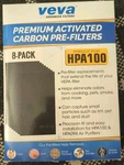 Precut For HPA100 Premium Carbon Activated Filters 8 Pack Veva. Fixed Price $19.99.